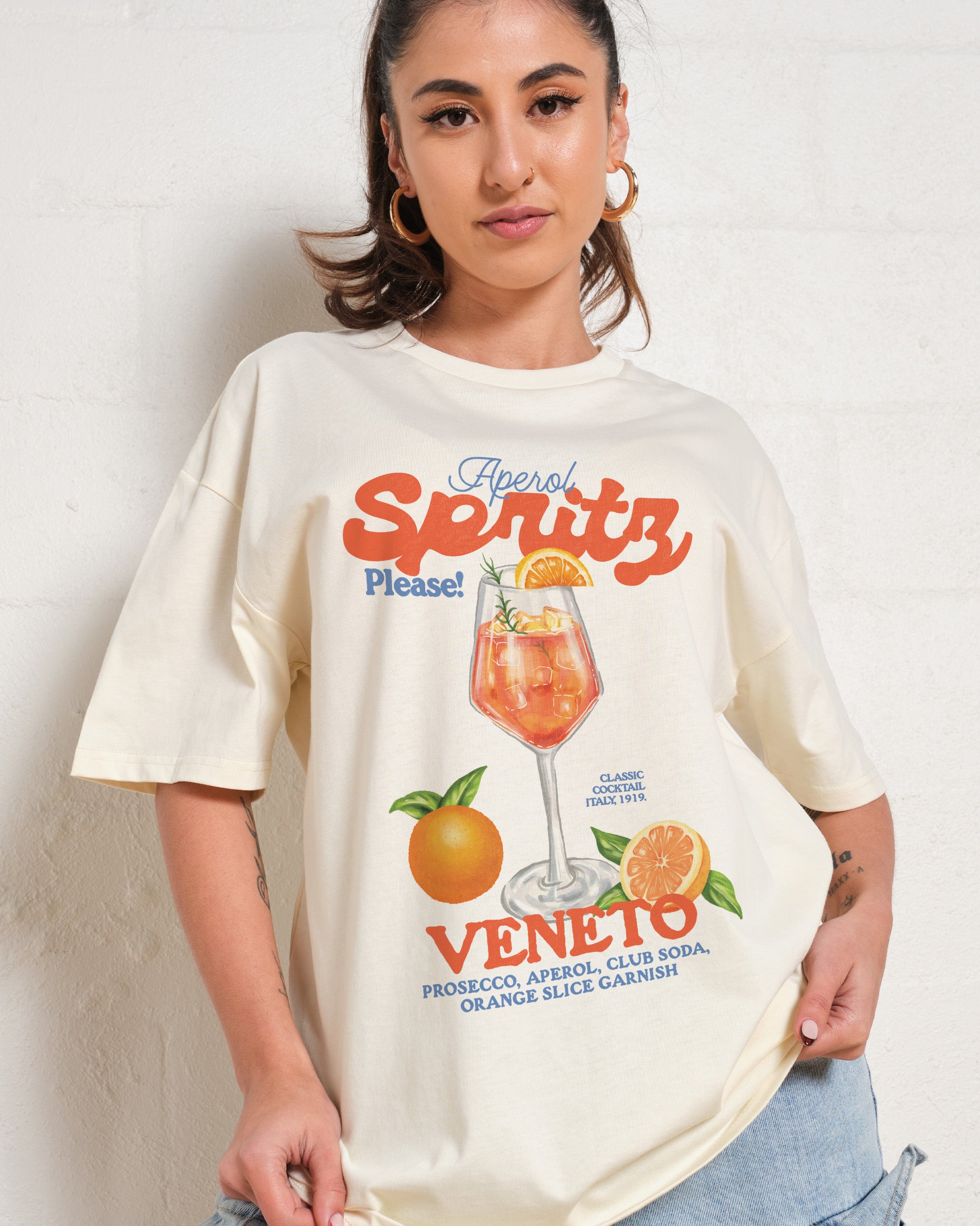 Aperol Spritz Please! Oversized Tee Online Australia
