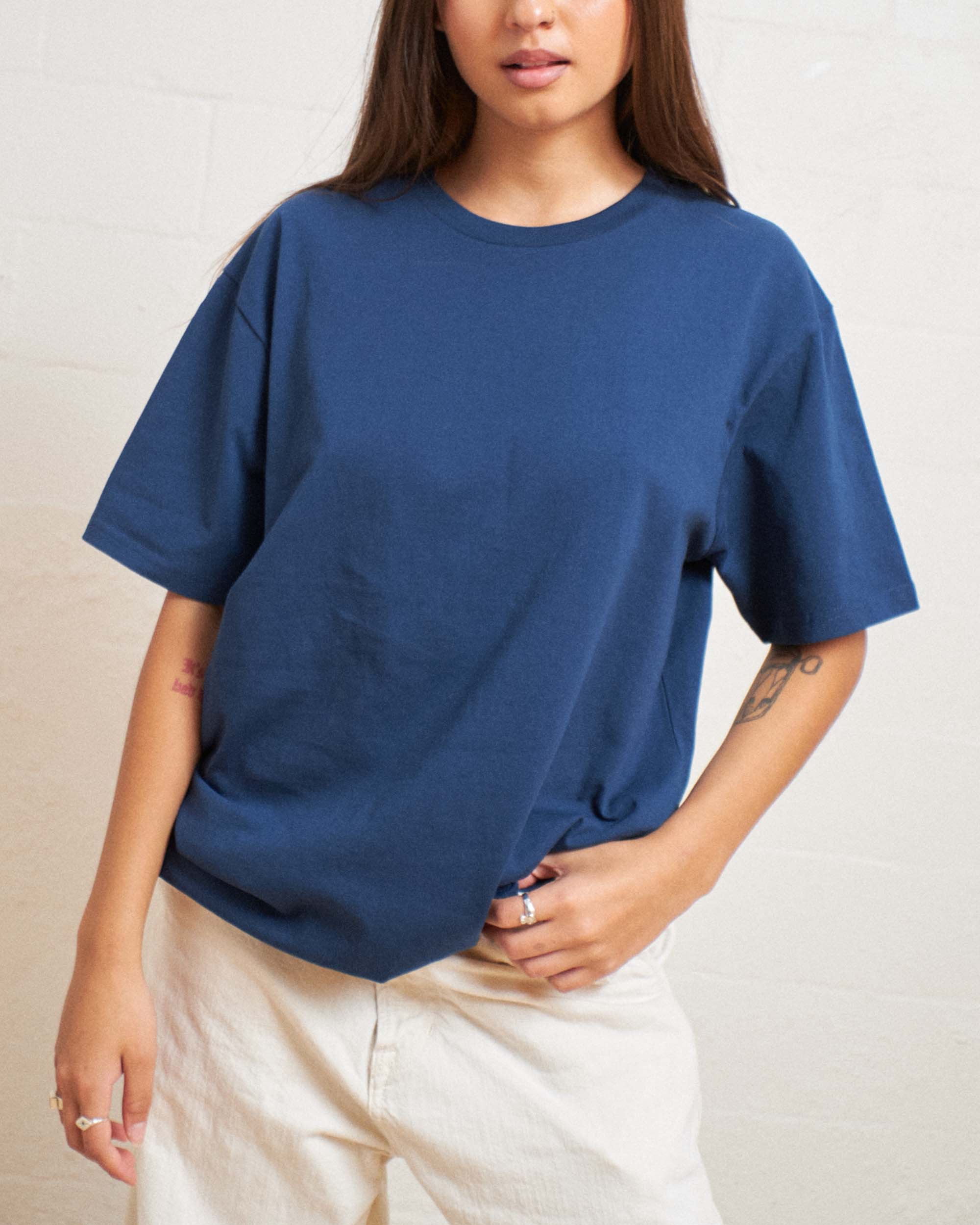 Classic Tee 5-Pack: Brown, Navy, Charcoal, Pale Blue, White Australia Online