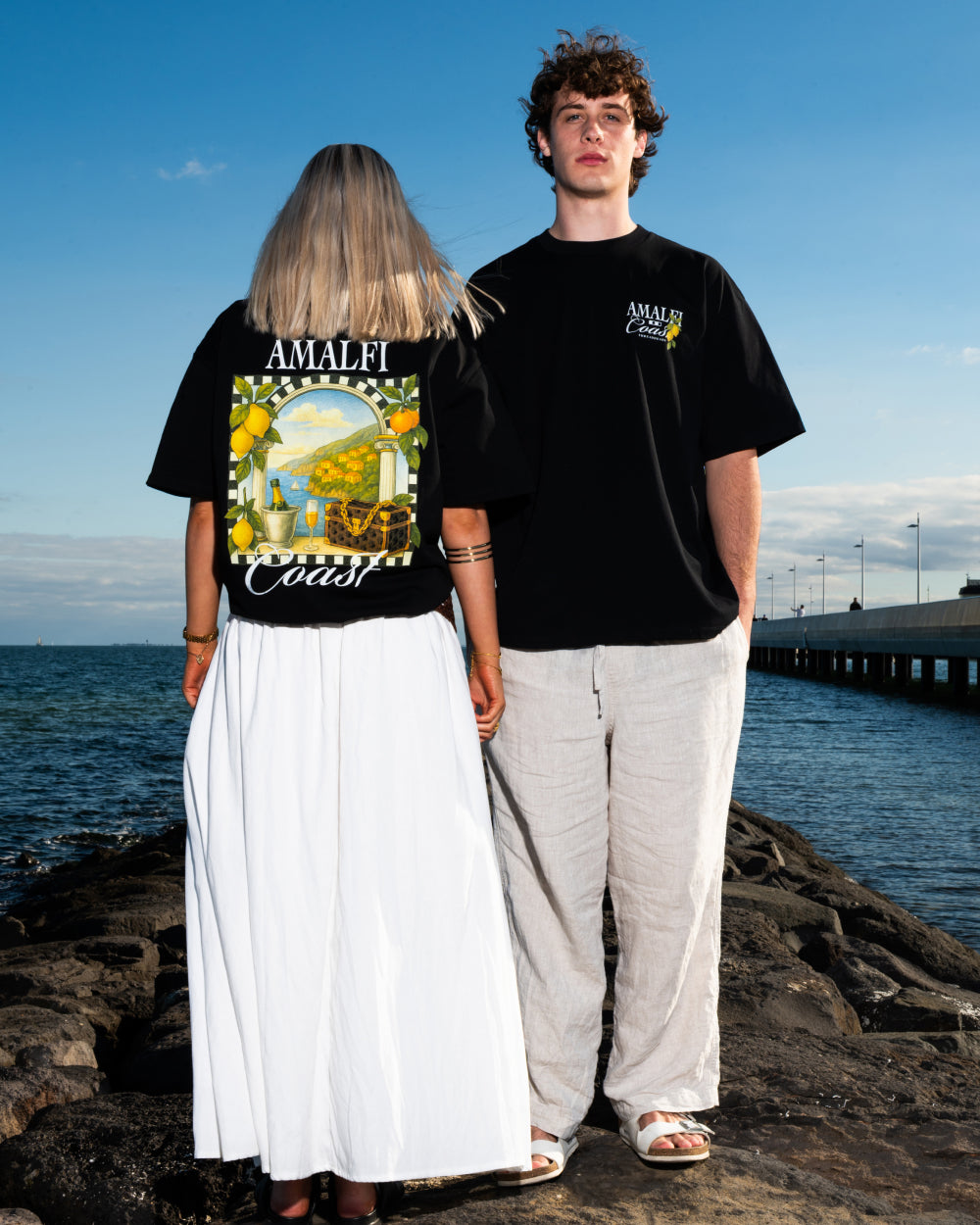 Amalfi Coast Oversized Tee Online Australia