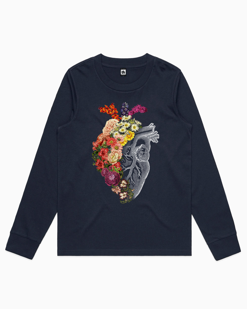 Flower Heart Spring Long Sleeve Australia Online #colour_navy