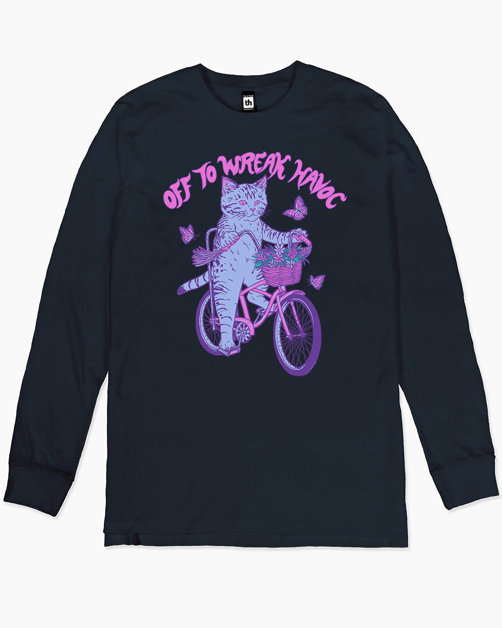 Off to Wreak Havoc Long Sleeve Australia Online #colour_navy