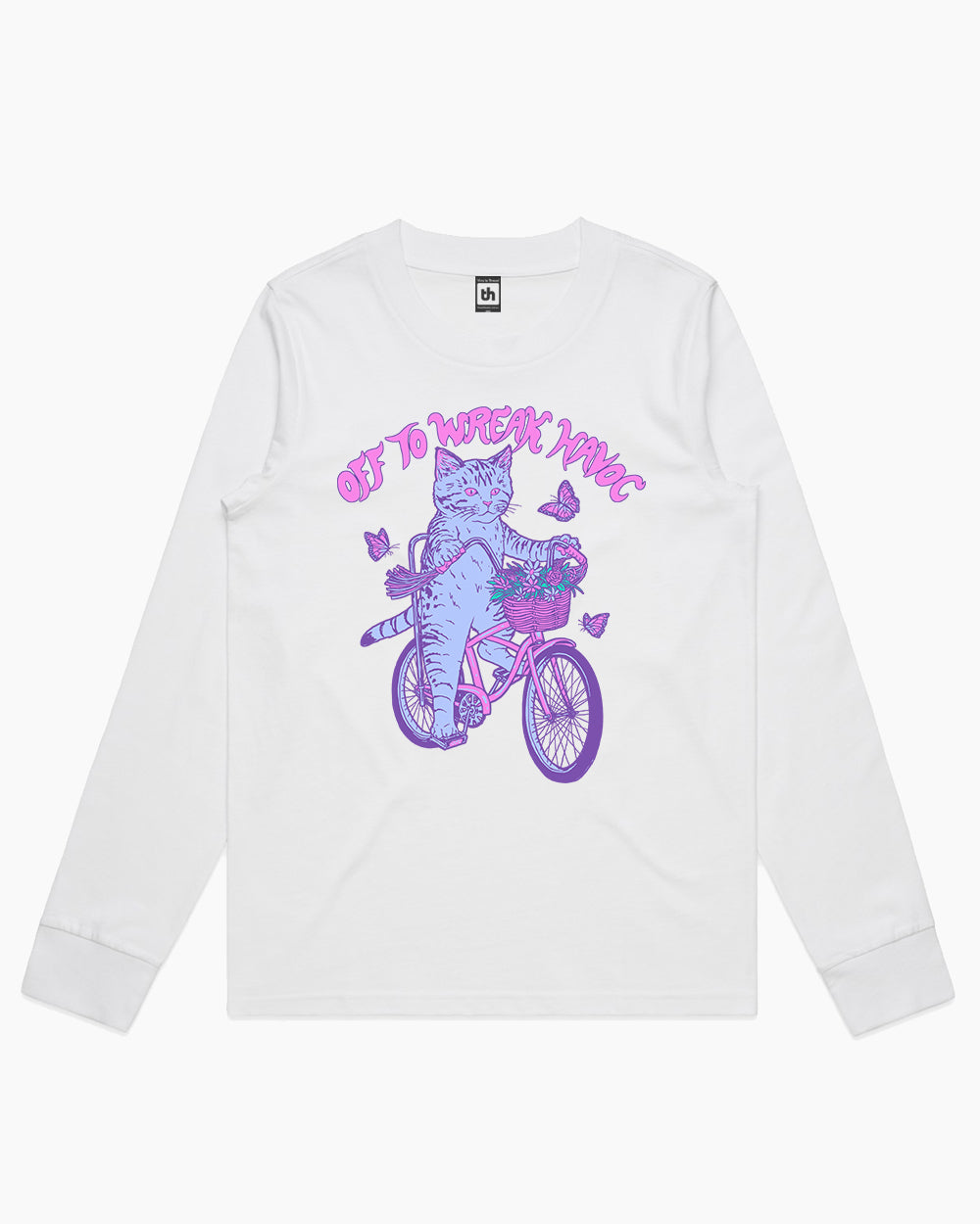 Off to Wreak Havoc Long Sleeve Australia Online #colour_white
